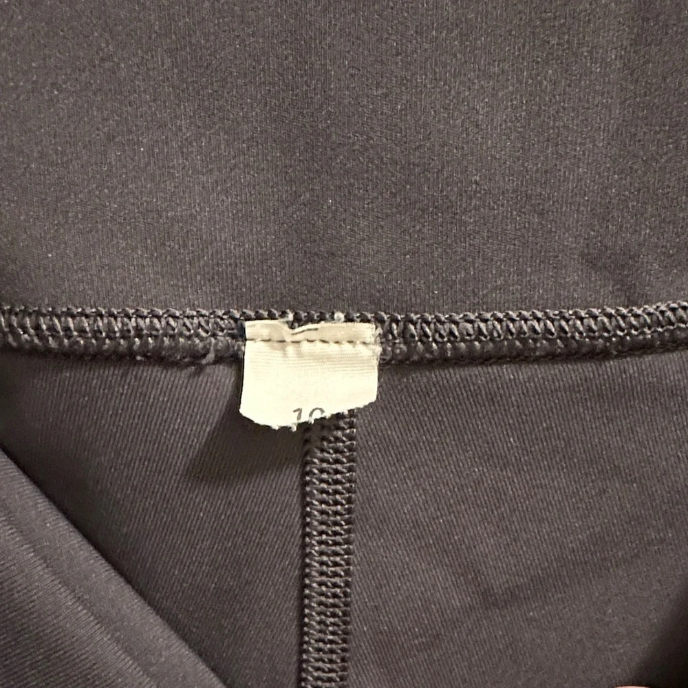 lululemon athletica Dark Gray Leggings with Mesh Accents